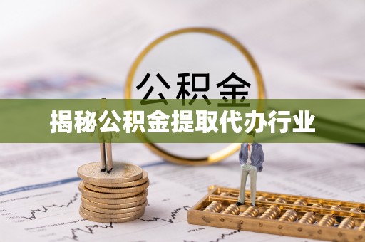 淇滨揭秘公积金提取代办行业