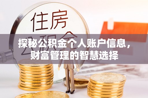 淇滨探秘公积金个人账户信息，财富管理的智慧选择